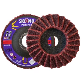 Lamellás csiszoló vlies SPECIAL Polirco F29 kúpos 125x22,2 A-MED közepes