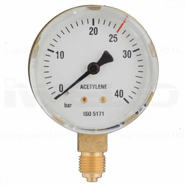 Manométer acetilén 40/20 bar 63mm