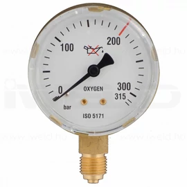 Manométer oxigén 315/200 bar 63mm