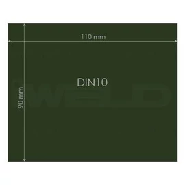 Hegesztő üveg 90×110mm DIN10