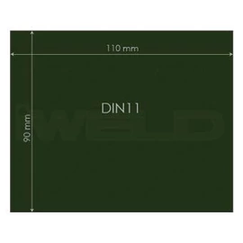 Hegesztő üveg 90×110mm DIN11